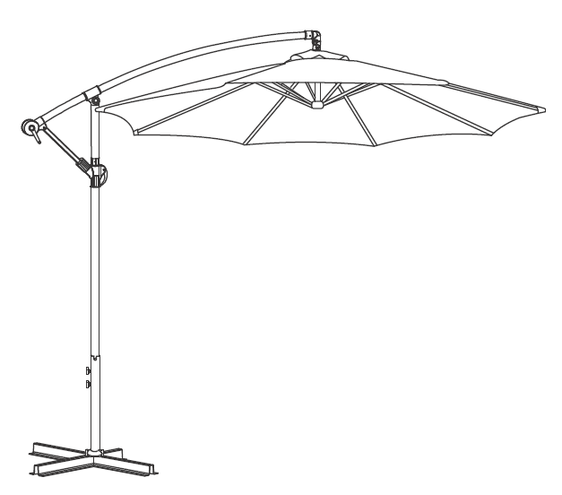 HOW TO 10' OFFSET UMBRELLA use your offset umbrella